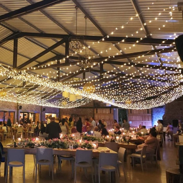 Chandeliers, fairy lights and candle hire